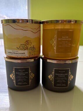 RARE / GOURMAND 🍬 Bath & Body Works 3-wick candle Bundle (4) – popular gourmand